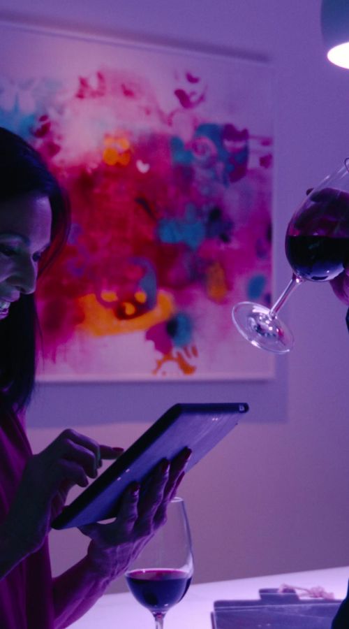 Ketra lighting in a artwork